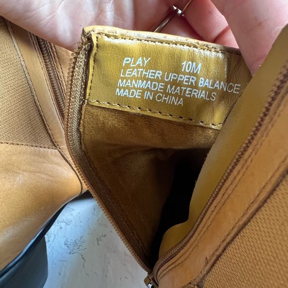 NICOLE Genuine Leather Square Toe Mustard Chelsea Ankle Boot 10 - Picture 7 of 8